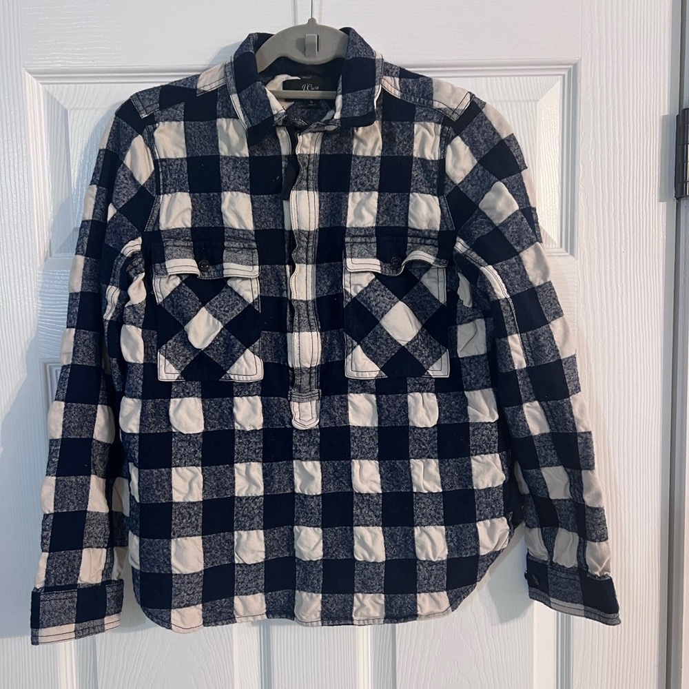 J.Crew wool cotton blend pullover zipper